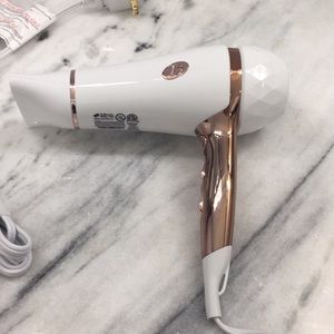 T3 Featherlight White and Rose Gold Hair Dryer